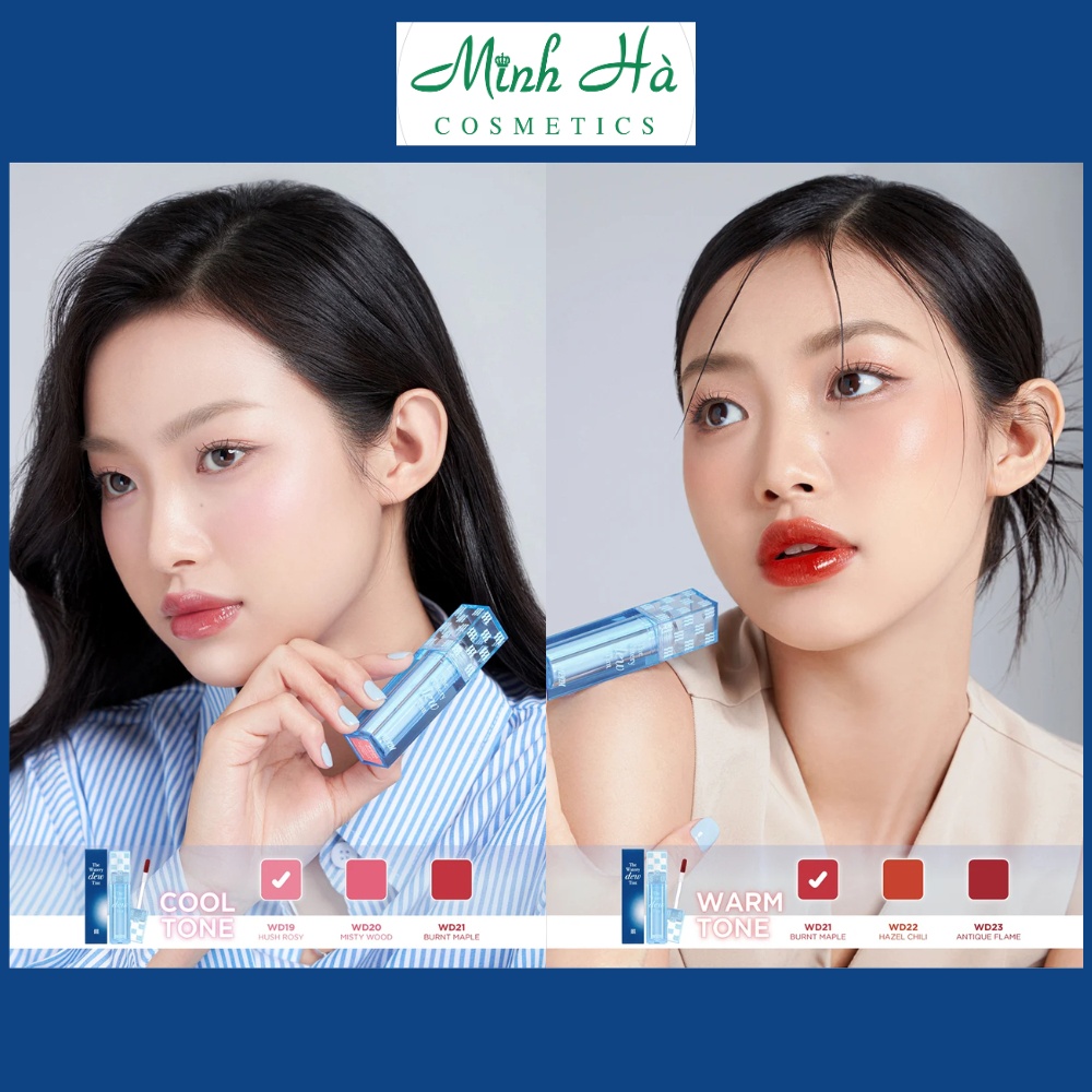 Son bóng Merzy The Watery Dew Tint 4g trong trẻo giúp đôi môi thêm căng mọng