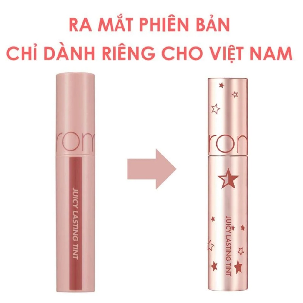 Son kem Romand Juicy Lasting Tint Starry Edition #23 Nucadamia 5.5g bám màu căng mọng