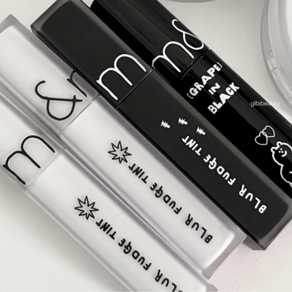 (ROMAND X INAPSQUARE) Son kem Romand Blur Fudge Tint Limited vỏ đen 5g mịn môi, lên màu chuẩn