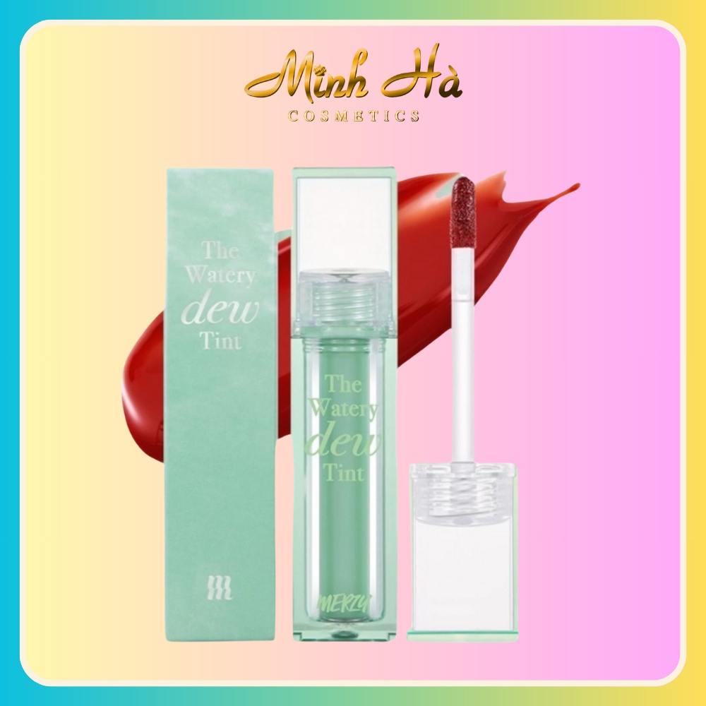 Son tint bóng Merzy The Watery Dew Tint ver 3 4g cho đôi môi căng mọng, ẩm mịn