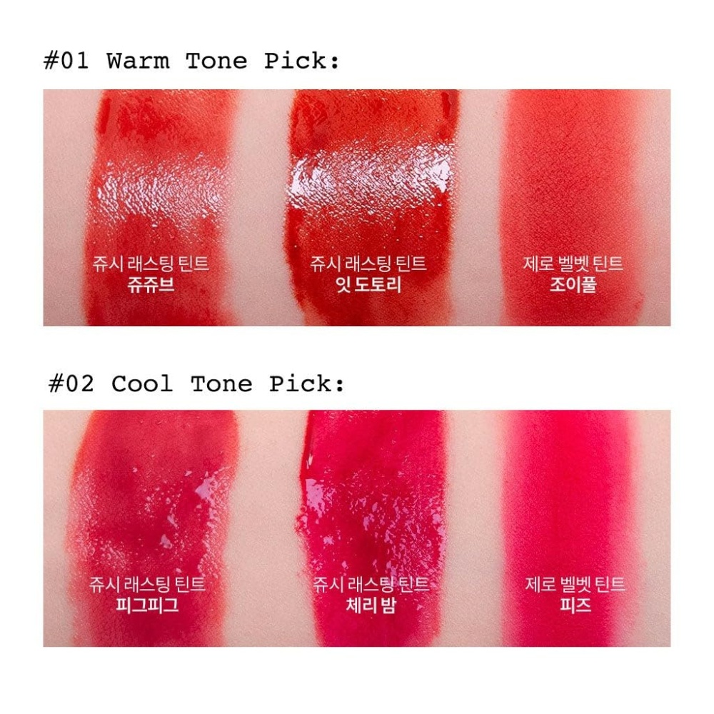 Set 3 son minisize tint lì Romand Tint Edition 3g lên màu chuẩn lên trôi