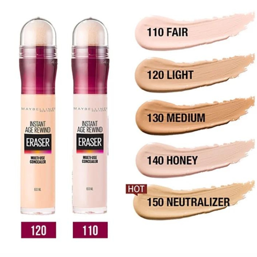 Bút cushion che khuyết điểm Maybelline Instant Age Rewind 6ml giúp che, giảm quầng thâm
