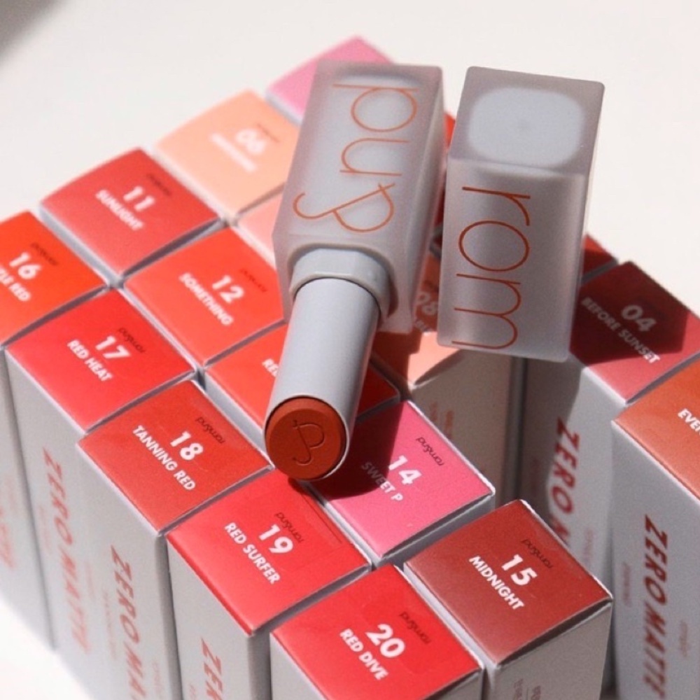 Son lì Romand Zero Gram Matte Lipstick 4g mềm mịn tự nhiên
