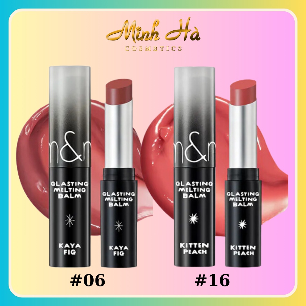 (ROMAND X INAPSQUARE) Son dưỡng Romand Glasting Melting Balm Limited vỏ đen 5g dưỡng ẩm cho đôi môi mềm mại