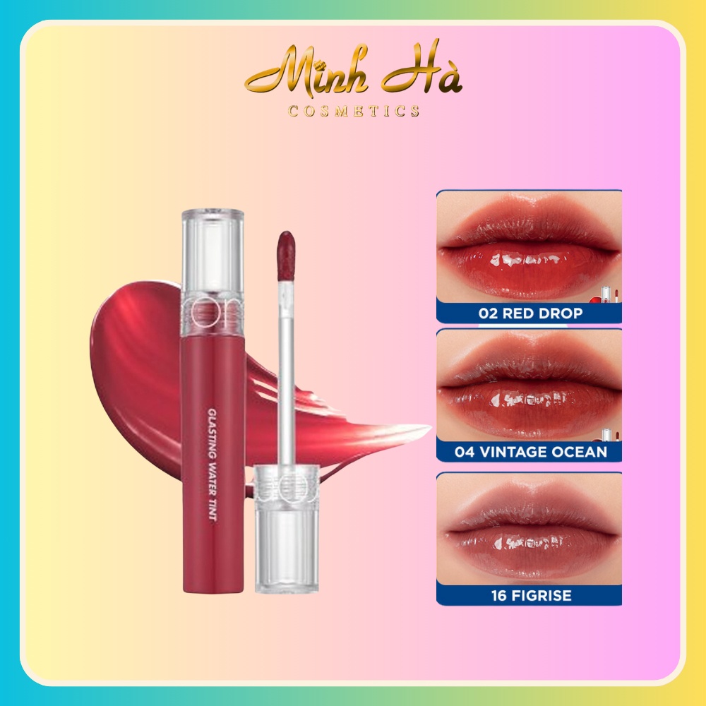 Son tint nước Romand Glasting Water Tint 4g siêu lì lâu trôi