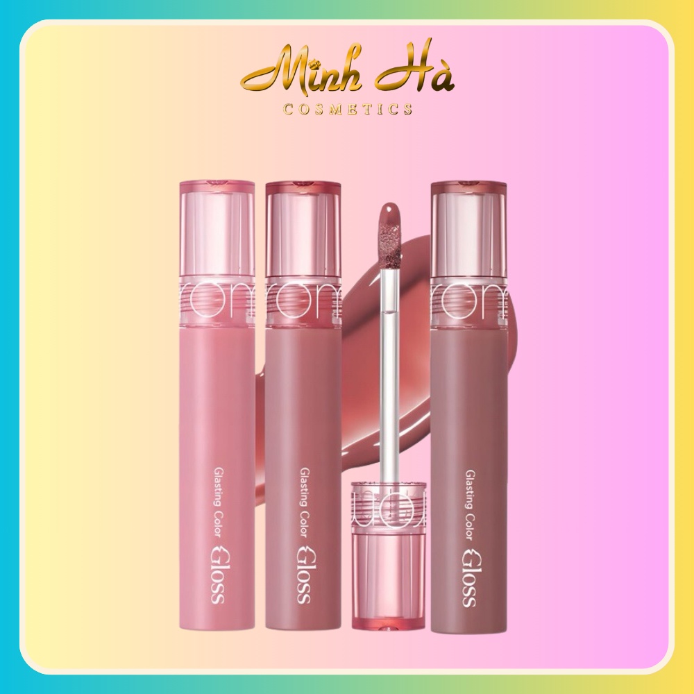 Son tint bóng Romand Glasting Color Gloss 4g bám màu cho hiệu ứng đôi môi căng mọng