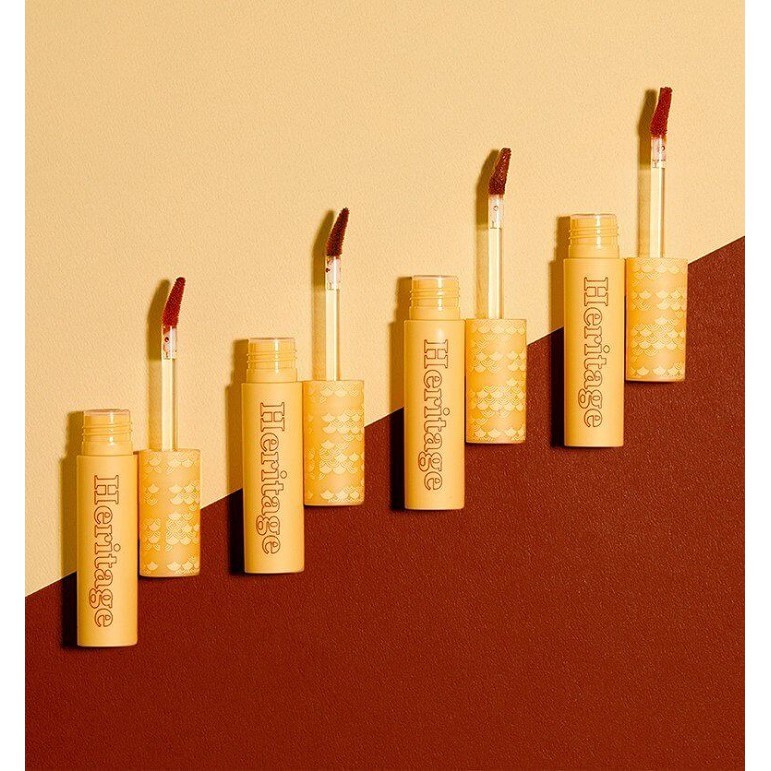 Son kem lì Merzy The Heritage Velvet Tint 4.5g lên màu chuẩn lâu trôi