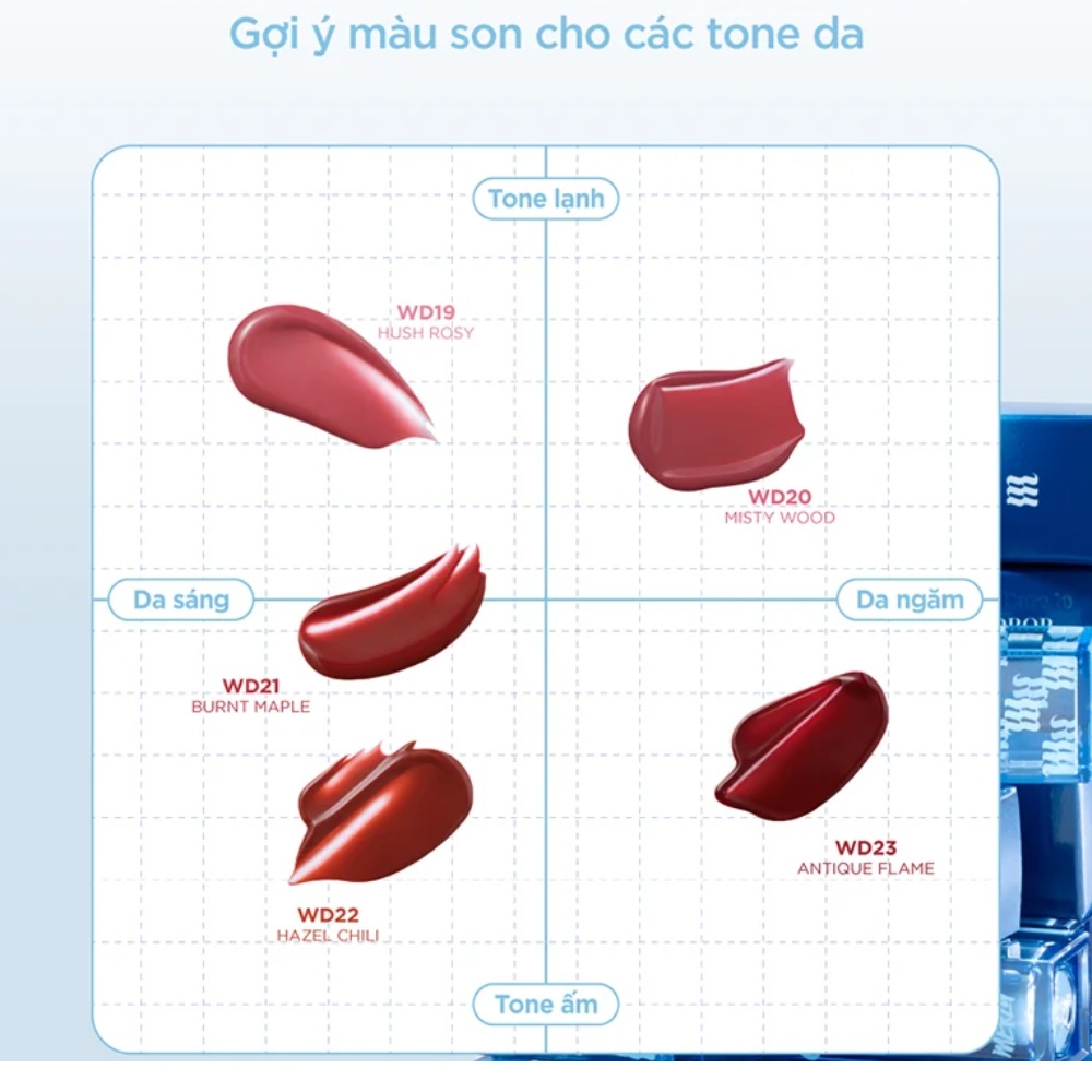 Son bóng Merzy The Watery Dew Tint 4g trong trẻo giúp đôi môi thêm căng mọng