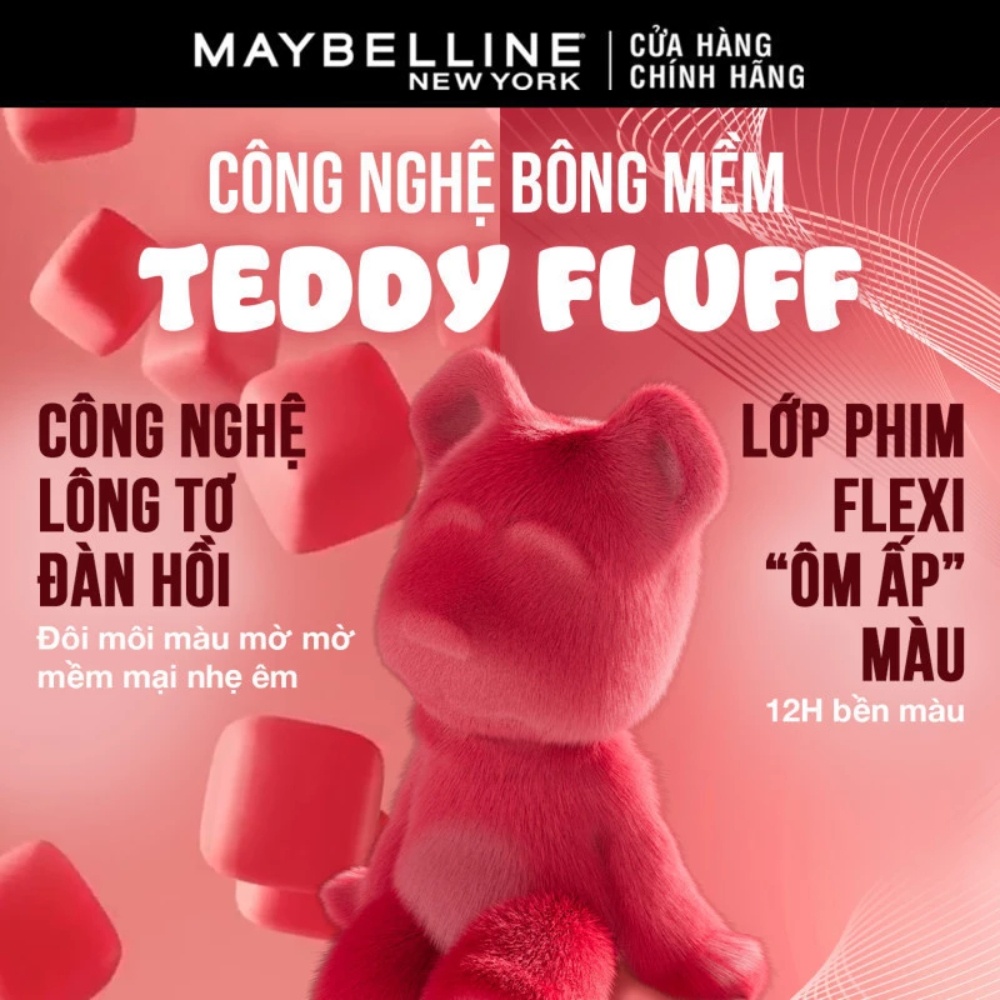 Son kem Maybelline Superstay Teddy Tint 5ml căng mịn, cho môi sắc sảo, quyến rũ