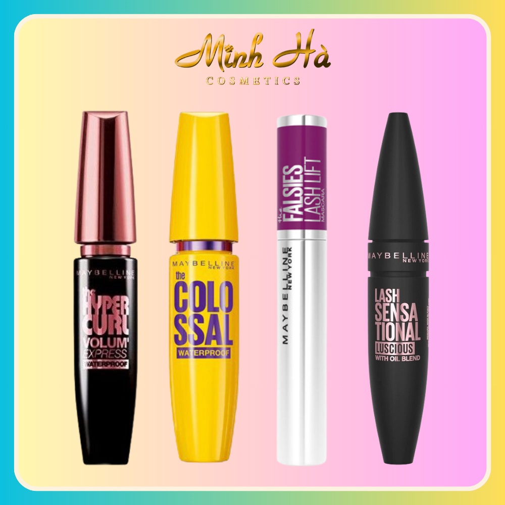 Mascara Maybelline New York 9.2ml không lem không trôi dày mi gấp 10 lần