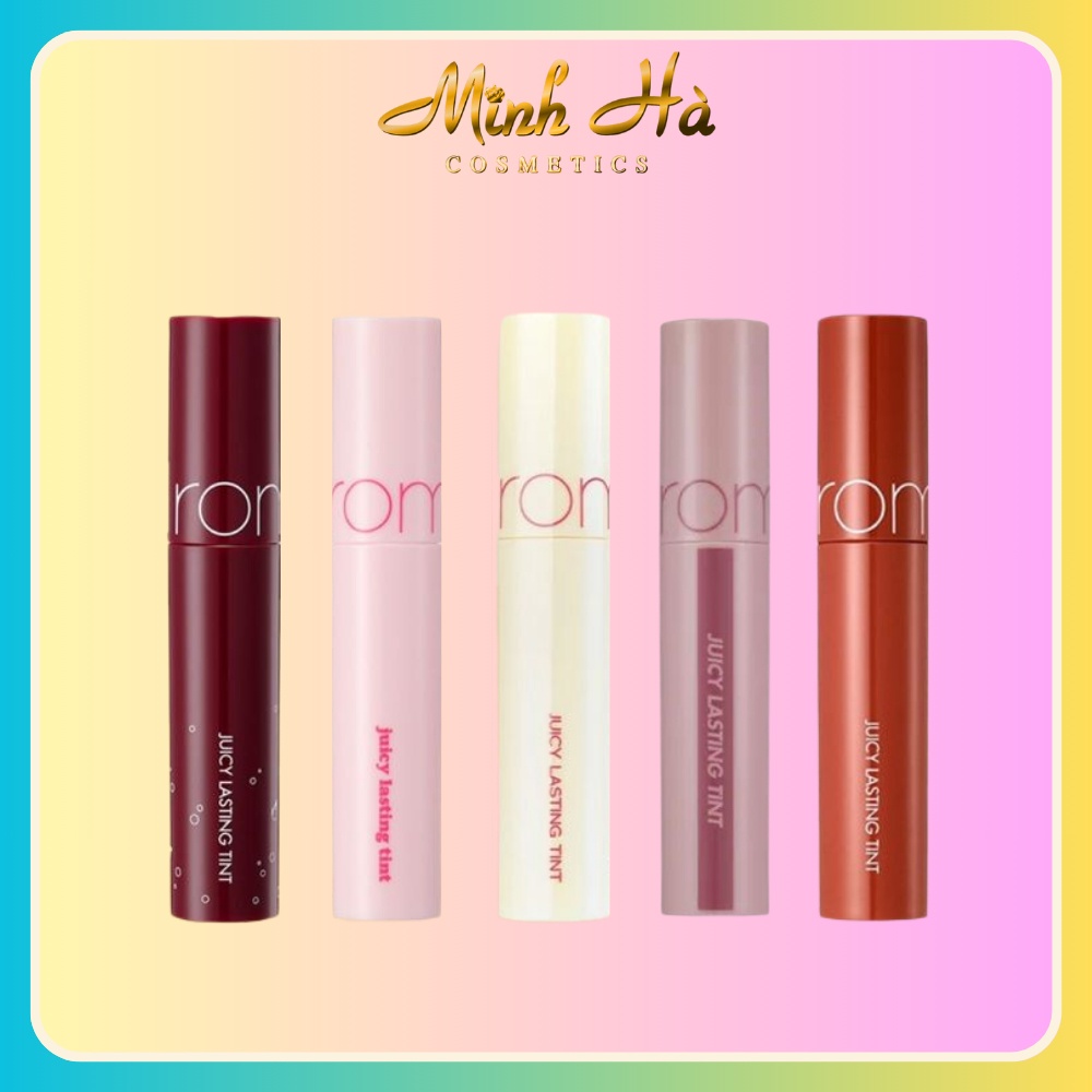 Son tint lì Romand Juicy Lasting Tint 5.5g độ bám màu cao lên màu đẹp