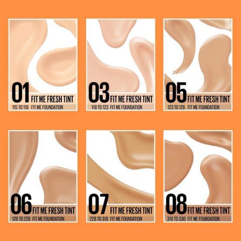 Kem nền Maybelline Fit Me Fresh Tint SPF50 30ml chống nắng bảo vệ giúp da tươi mát tự nhiên