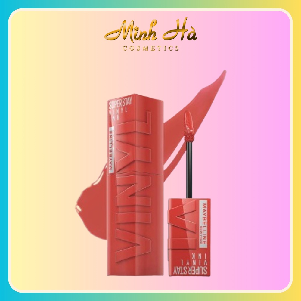 Son bóng Maybelline Super Stay Vinyl Ink 4.2g bền màu nhẹ môi