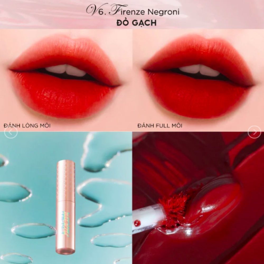 [V6 SIREN] Son kem lì Merzy The First Velvet Tint 4.5g Firenze Negroni bền màu, lâu trôi