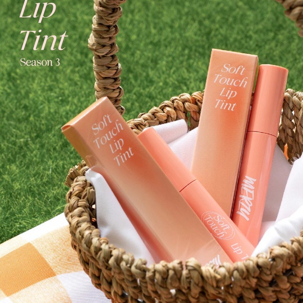 Son kem lì Merzy Soft Touch Lip Tint 3g (Peach Fuzz Edition) dưỡng ẩm mềm mịn