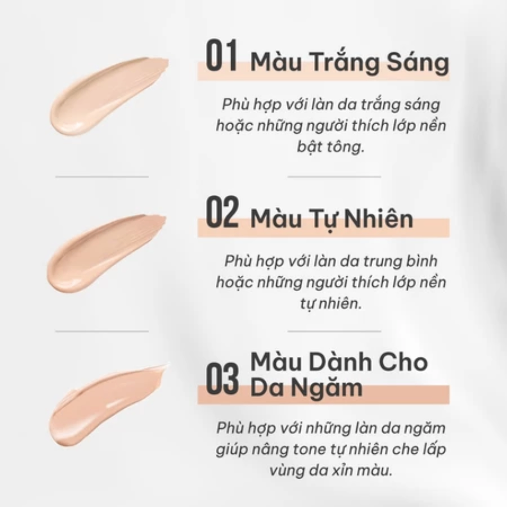 Phấn nước Hexze Brightening Longlasting Cushion Foundation (kèm lõi) 15gx2 mỏng nhẹ kiềm dầu lâu trôi