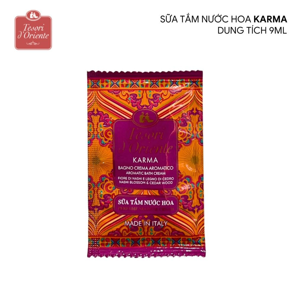 12 gói sữa tắm Tesori d'Oriente 9ml mang đến làn da tươi trẻ và đầy sức sống