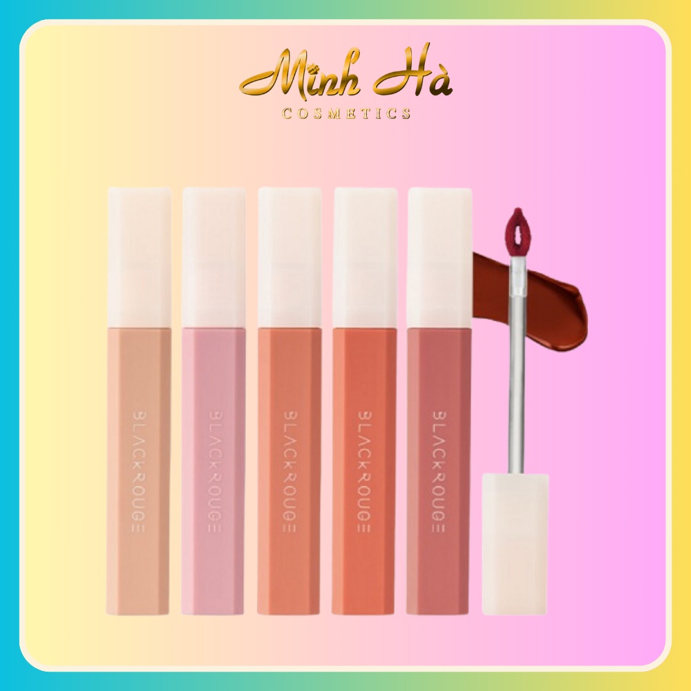 Son kem Black Rouge Half N Half Water Velvet 4g lên màu chuẩn lâu trôi