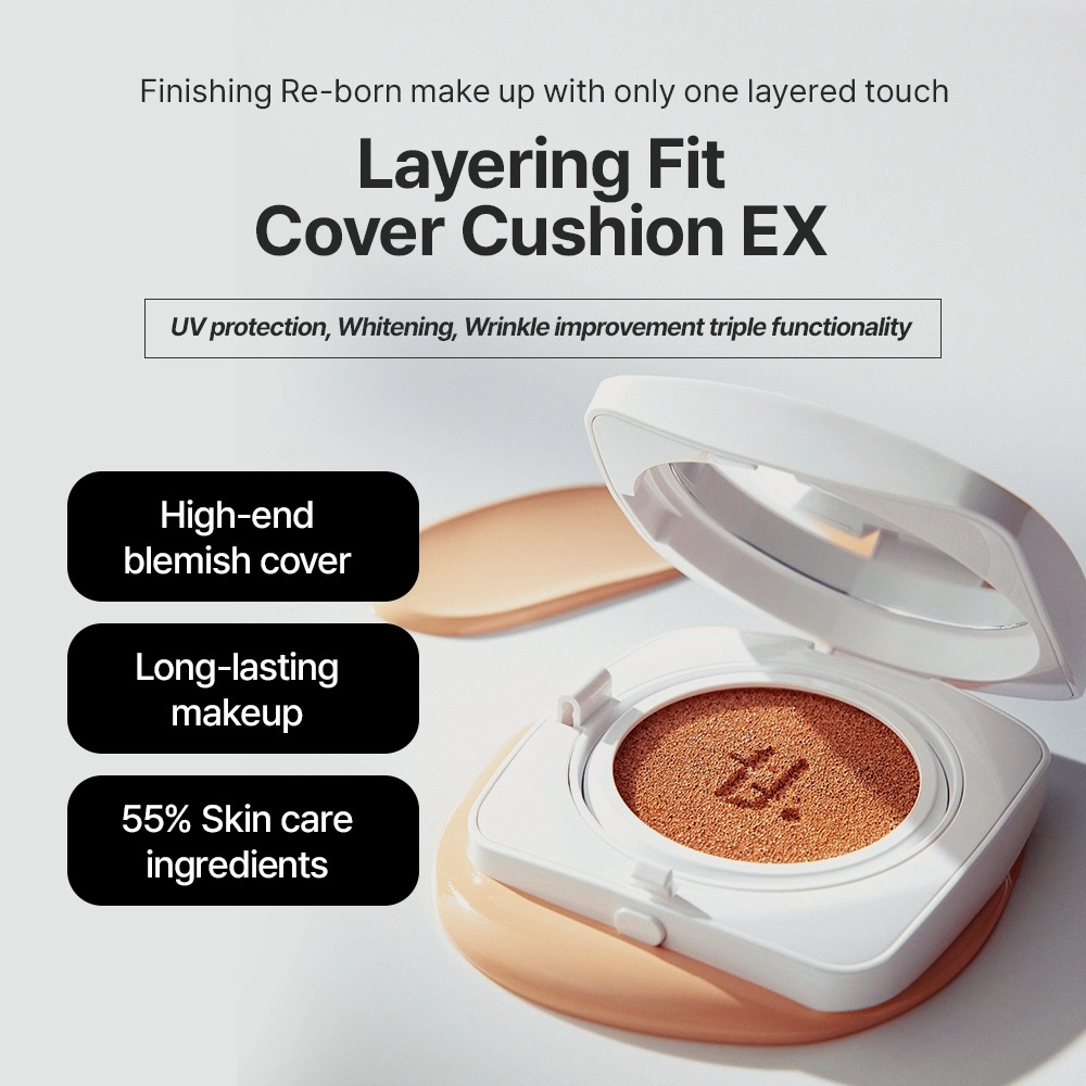 Phấn nước Tfit Layering Fit Cover - Glow Cushion 12g mang đến lớp nền hoàn hảo