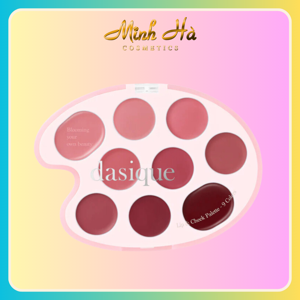 Bảng son và má hồng Dasique Mood Painting Lip & Cheek Palette 2in1 15g thiết kế tiện lợi