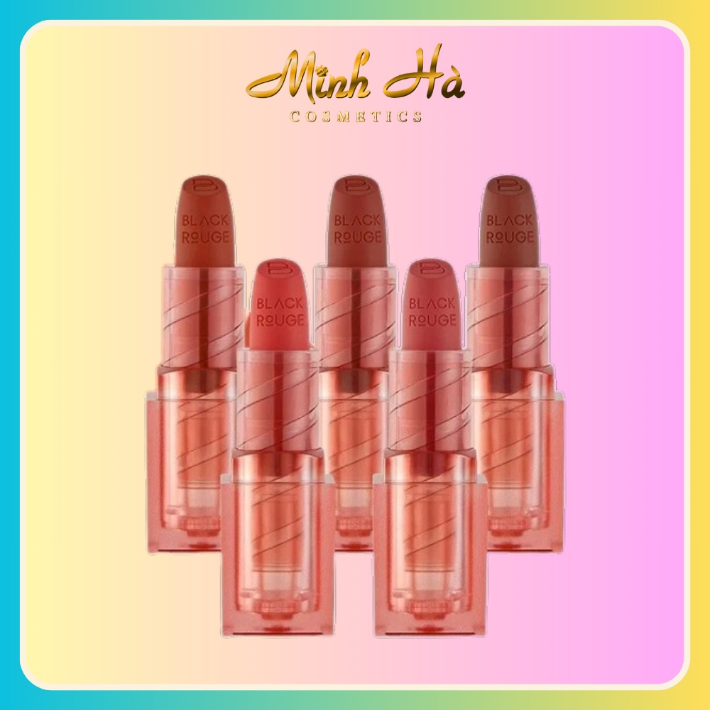 Son thỏi Black Rouge Wearable Velvet Lipstick 3.8g mềm mịn siêu lì