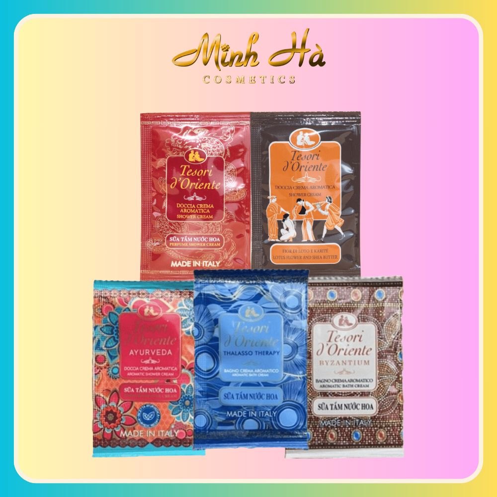 12 gói sữa tắm Tesori d'Oriente 9ml mang đến làn da tươi trẻ và đầy sức sống