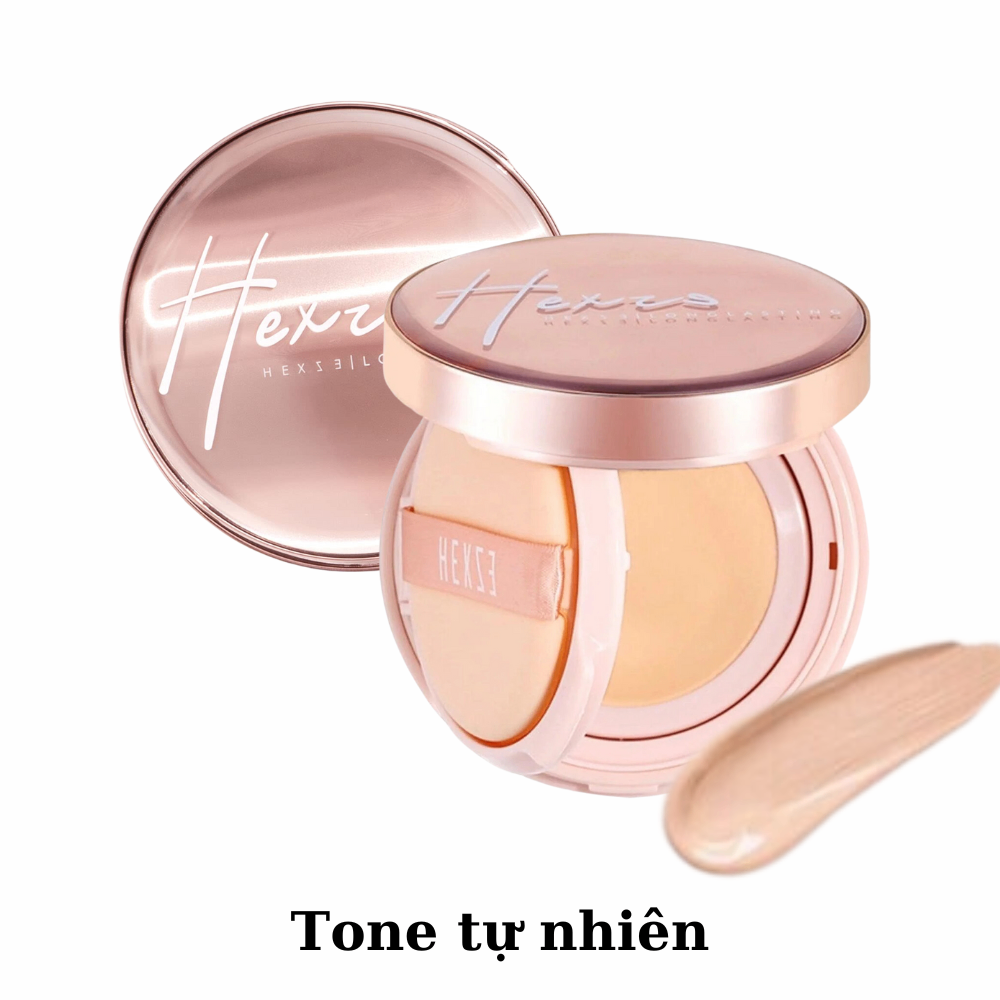 Phấn nước Hexze Brightening Longlasting Cushion Foundation (kèm lõi) 15gx2 mỏng nhẹ kiềm dầu lâu trôi