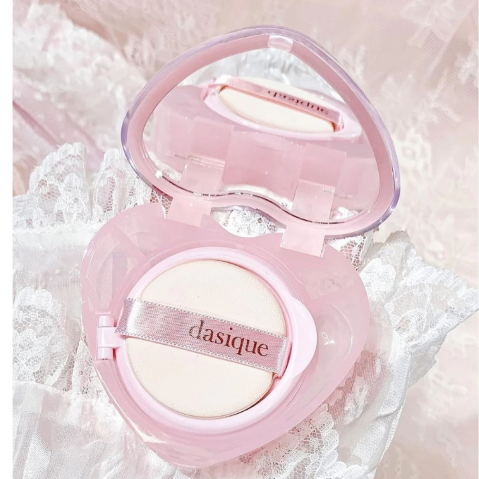 Phấn nước Dasique Water Dewy Gel Cushion SPF50+ PA++++ 10g 21C Cool Rosy bản tròn và tim