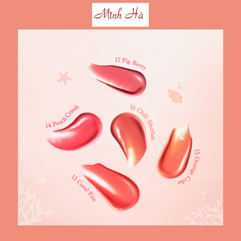 Son bóng Dasique Juicy Dewy Tint 3.5g chất son mềm mịn bám màu tốt