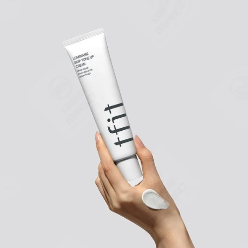 Kem lót nâng tone Tfit Luminaire Skip Tone Up Cream 100ml che khuyết điểm mang lại làn da căng mọng và luôn ẩm mịn