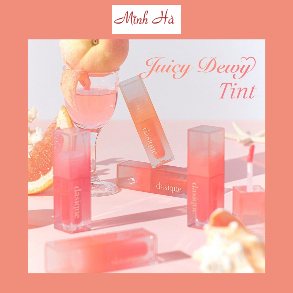 Son bóng Dasique Juicy Dewy Tint 3.5g chất son mềm mịn bám màu tốt