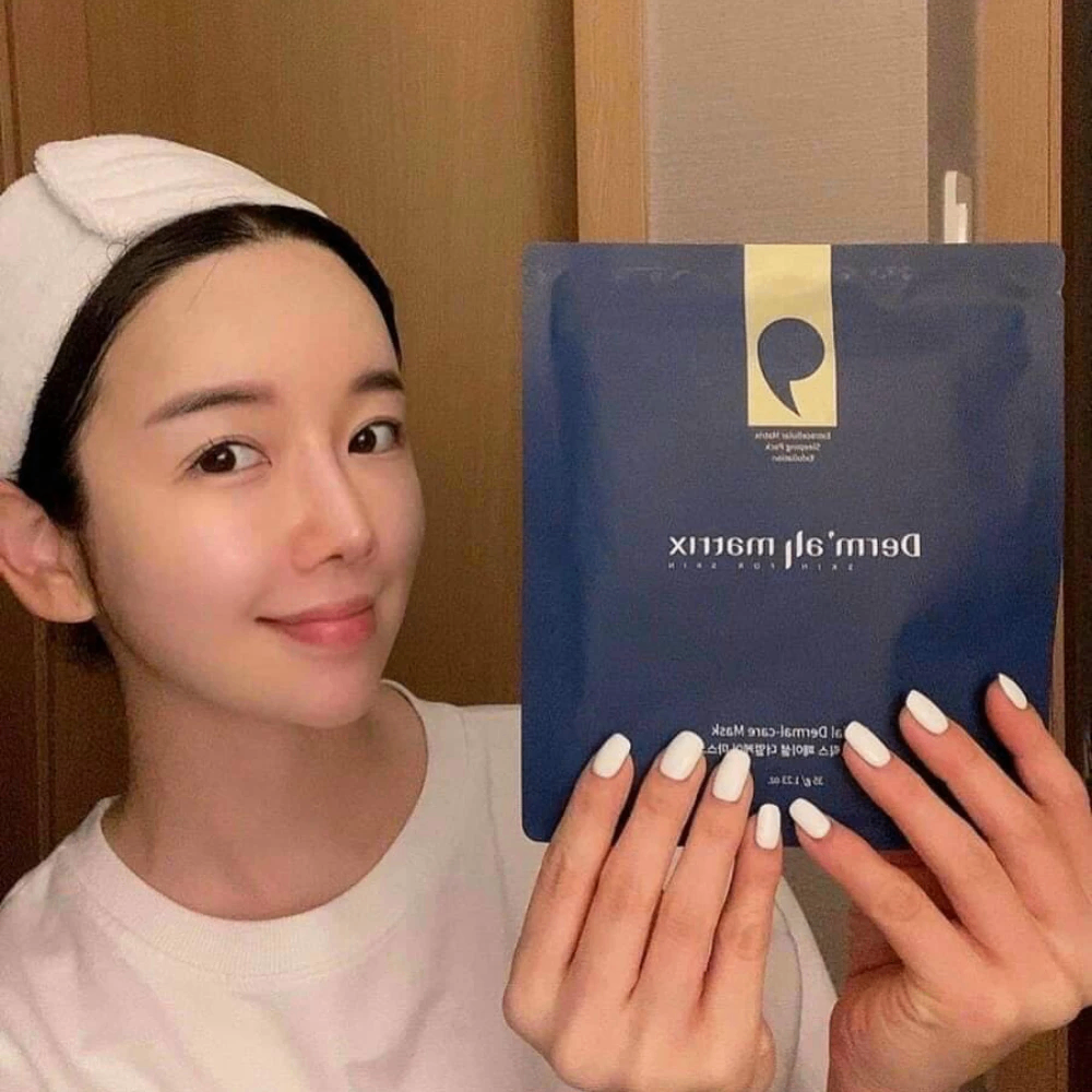 Mặt nạ Derm All Matrix Facial Dermal-Care Mask 35g dưỡng trắng chống lão hóa