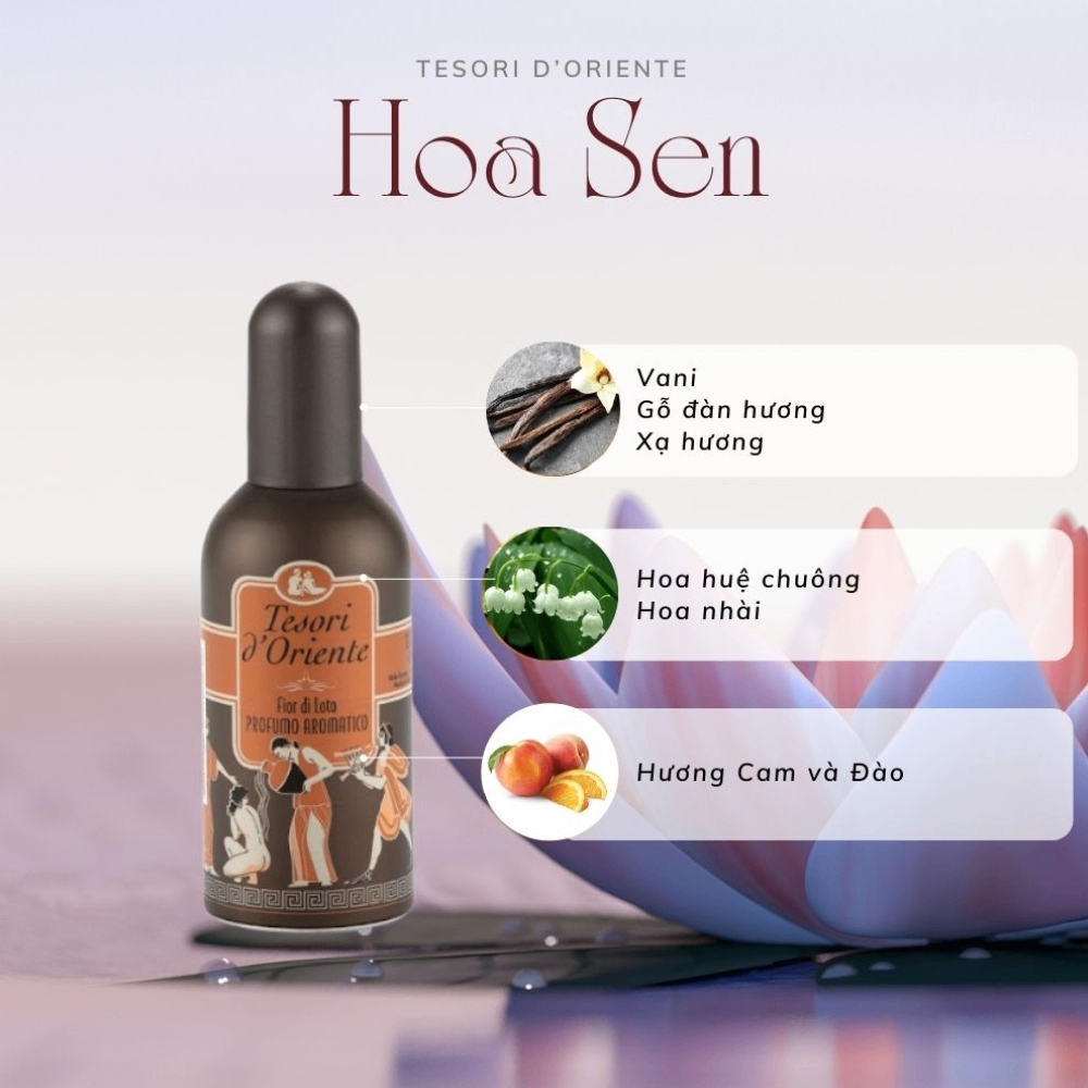 Nước hoa Tesori 100ml giúp cơ thể bạn luôn thơm mát suốt cả ngày