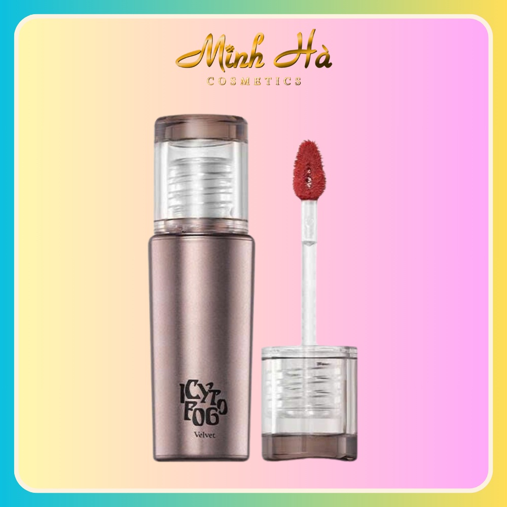 Son kem Black Rouge Icy To Fog Velvet 3.5g mát lạnh khi vừa thoa lên môi che phủ vân môi tốt