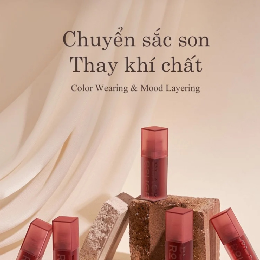 Son kem lì Black Rouge Double Layer Over Velvet 4g lớp finish lỳ căng bóng và ấm mượt