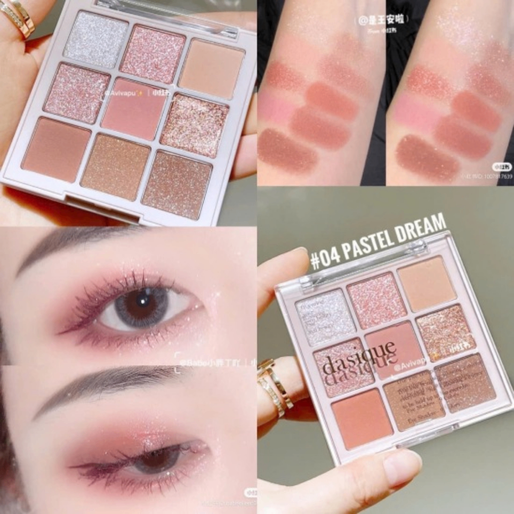 Bảng phấn mắt trang điểm Dasique Shadow Palette kết cấu mềm mịn dễ tán bám màu