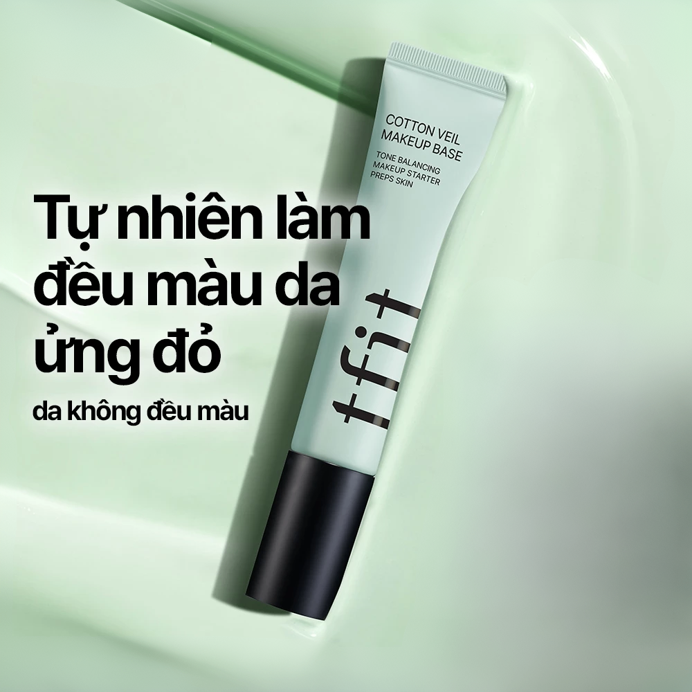 Kem lót Tfit Delicate Silk Veil Art Primer 30ml chỉnh màu da trông đều màu hơn kiềm dầu