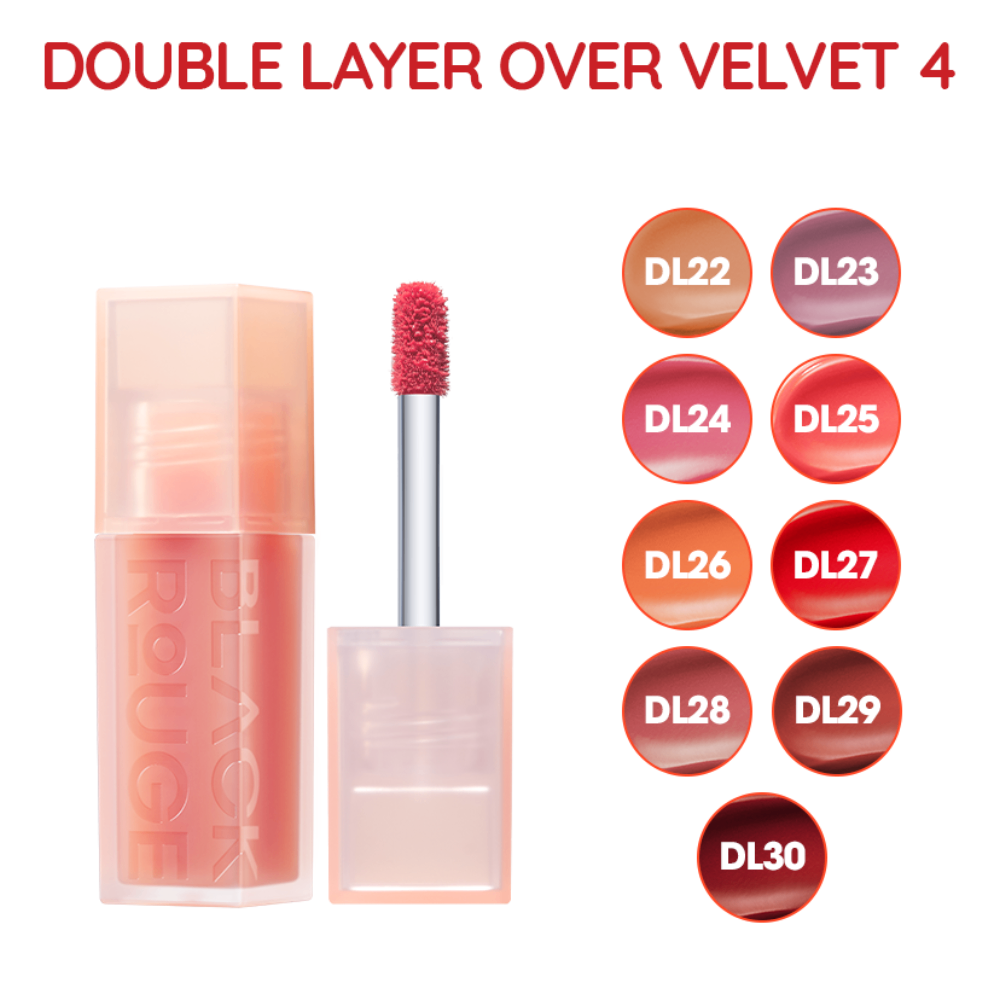 Son kem Black Rouge Double Layer Over Velvet Ver 4 4.1g chất son mịn mướt lâu trôi