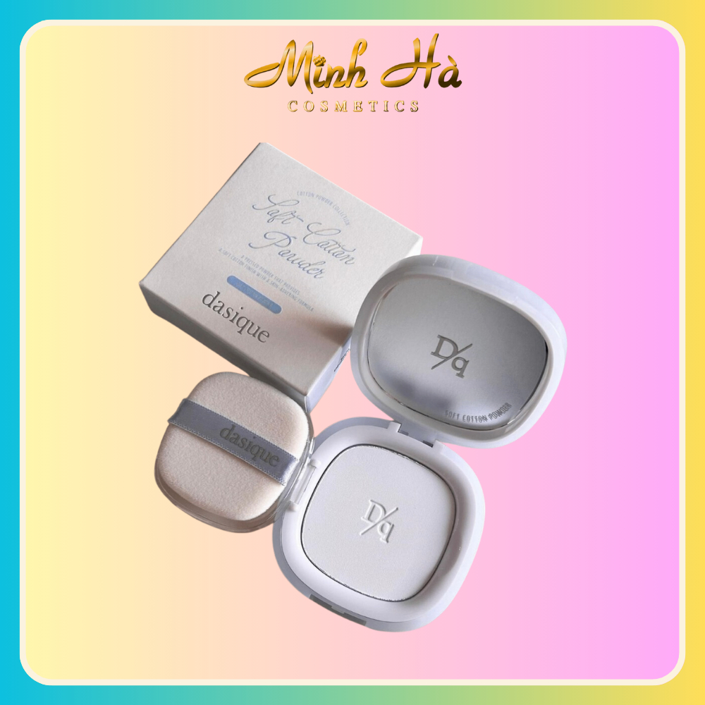 Phấn phủ nén Dasique Soft Cotton Powder 4g kiềm dầu nâng tông tự nhiên