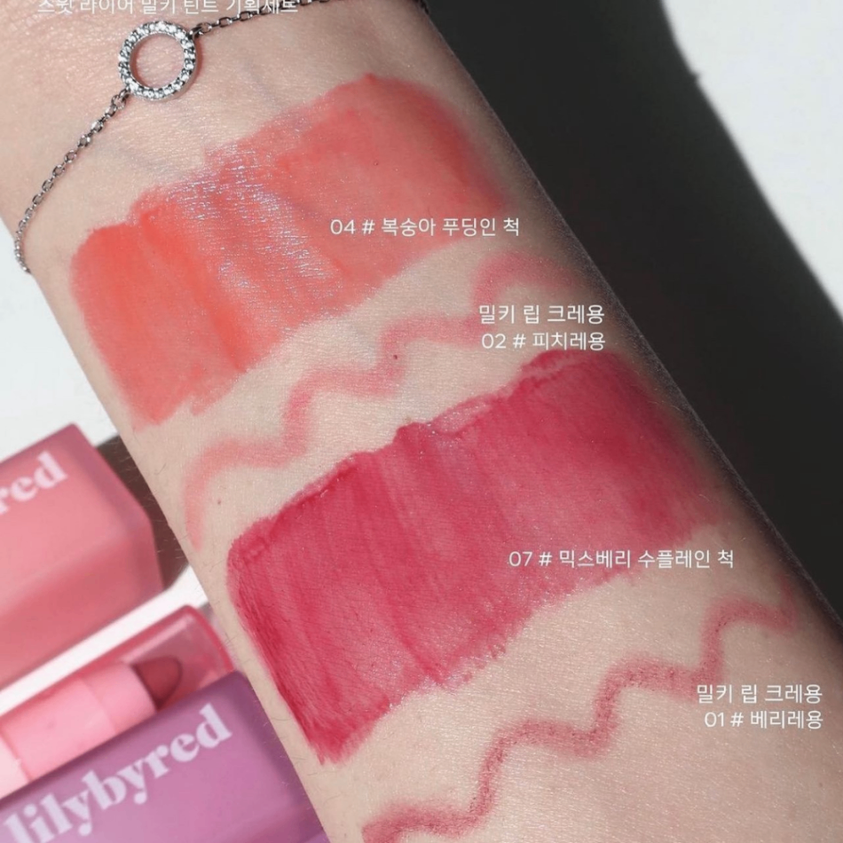 Set son Lilybyred Sweet Liar Milky Tint kèm chì kẻ viền môi tiện dụng