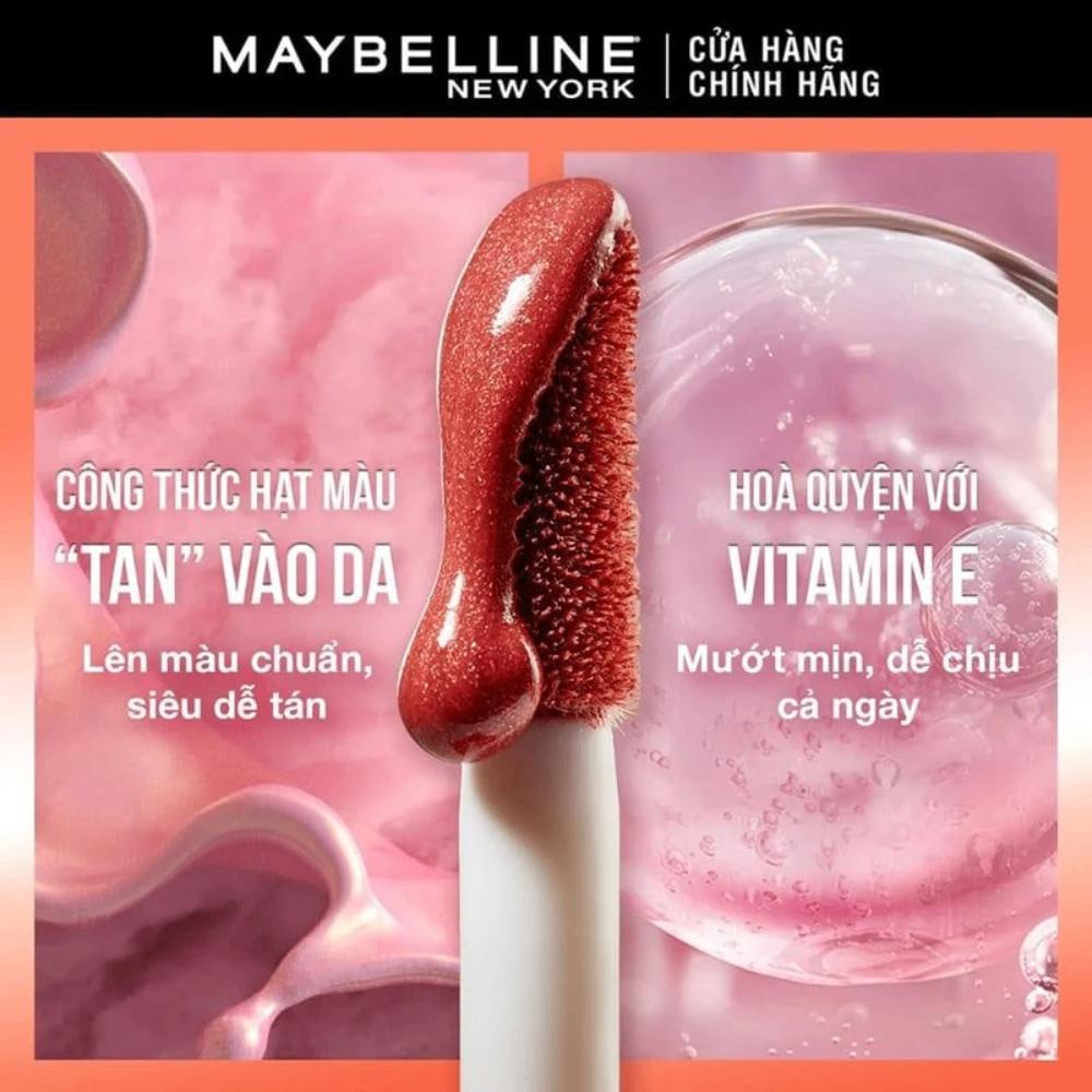 Má hồng dạng kem Maybelline New York Sunkisser Blush 4.7ml chất kem mịn dễ tán bền màu
