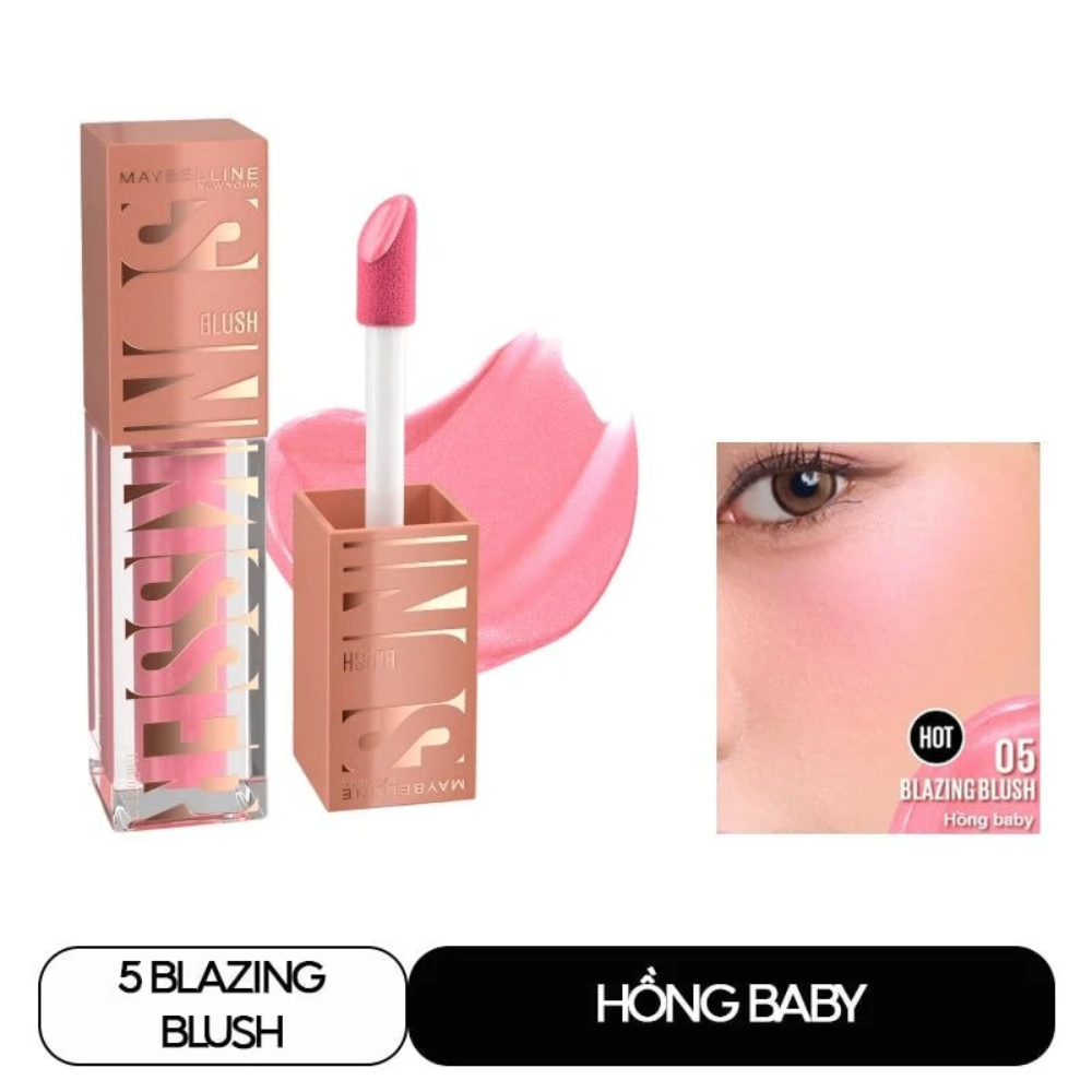 Má hồng dạng kem Maybelline New York Sunkisser Blush 4.7ml chất kem mịn dễ tán bền màu