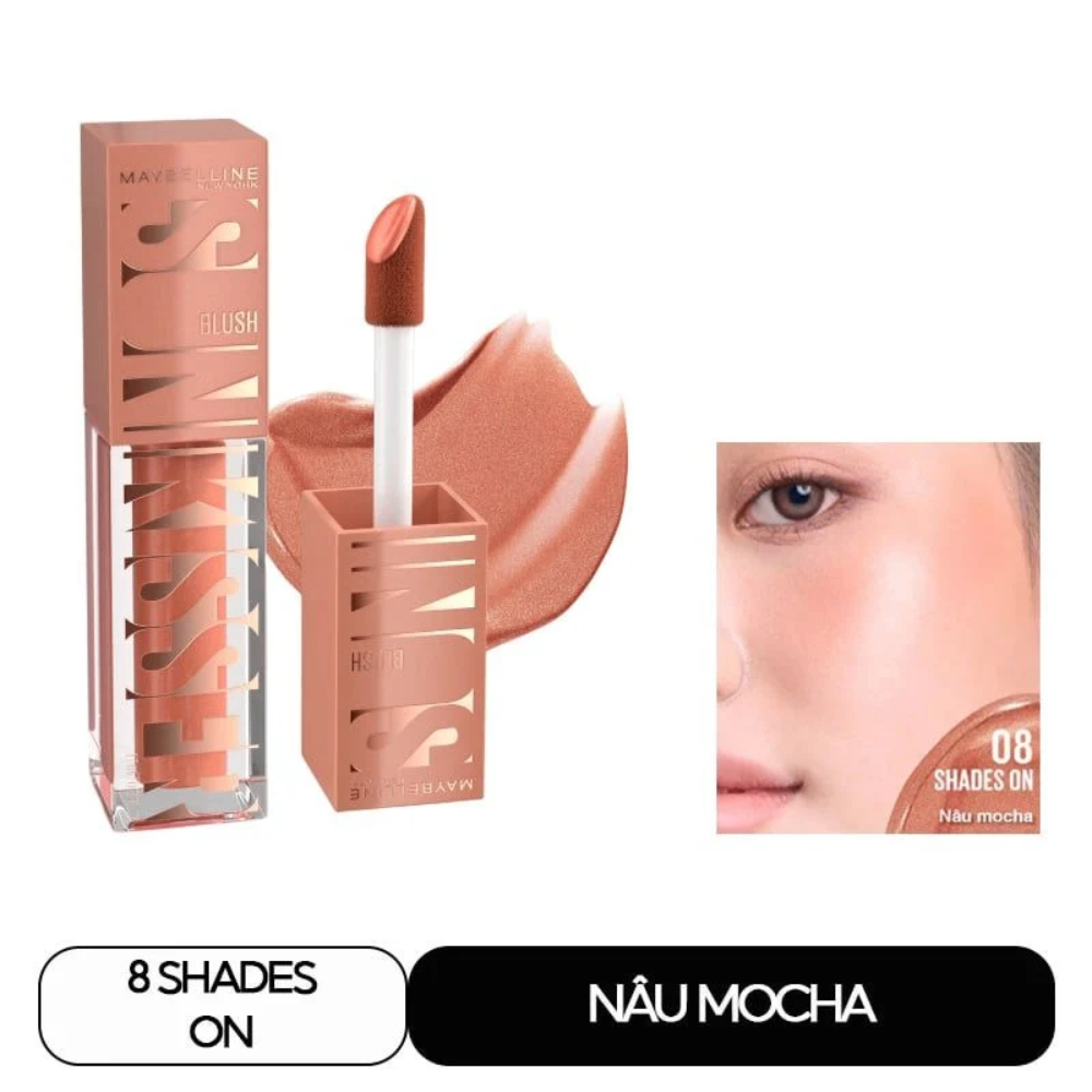 Má hồng dạng kem Maybelline New York Sunkisser Blush 4.7ml chất kem mịn dễ tán bền màu