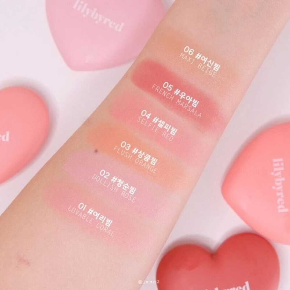 Phấn má Lilybyred Luv Beam Cheek Balm dạng kem 3.5g mềm mịn, thấm nhanh, mùi hương nhẹ nhàng