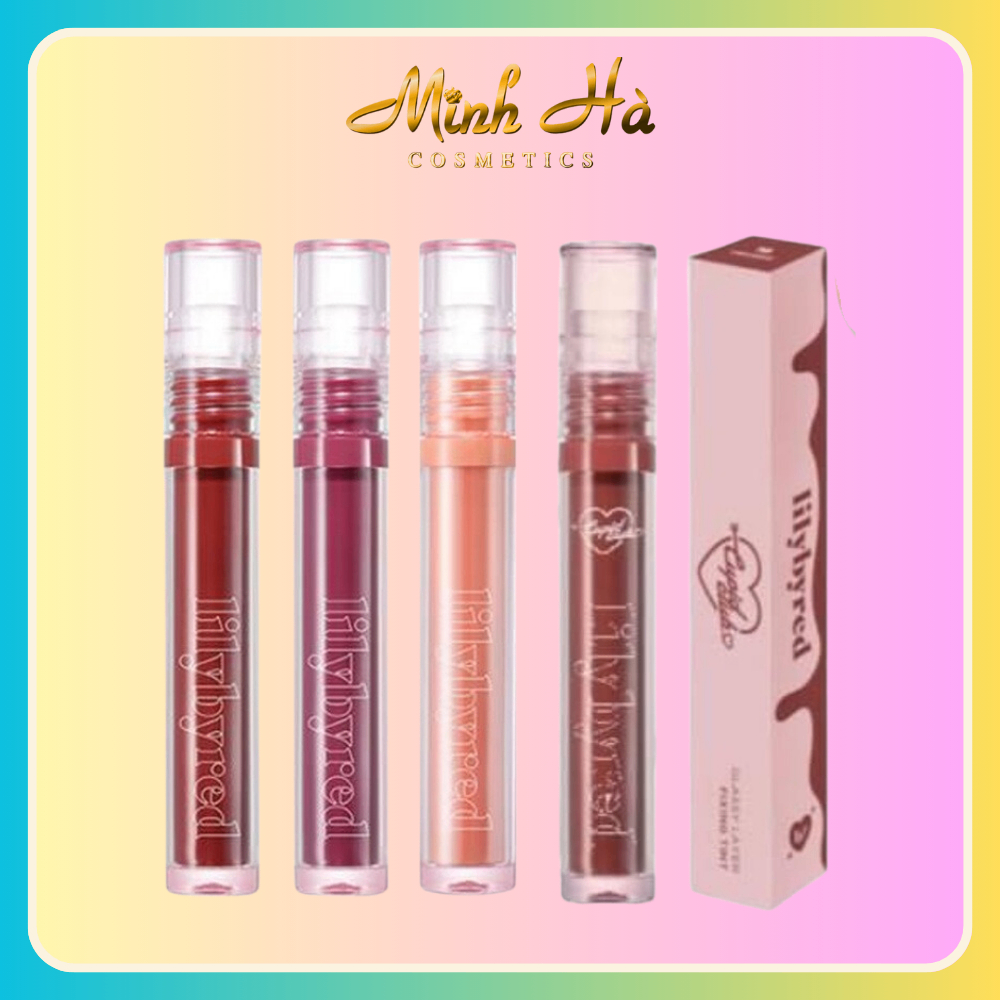 Son tint bóng Lilybyred Glassy Layer Fixing Tint 3.8g tint nước, lỏng nhẹ không nặng môi