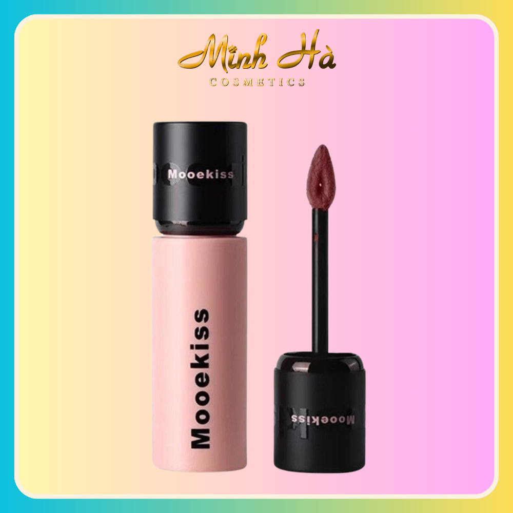 Son kem Mooekiss Velvet Lip Mud 3g chất son mịn lì lên màu chuẩn