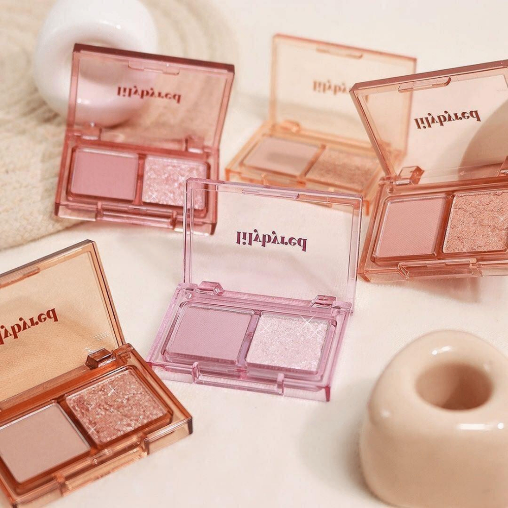 Phấn mắt 2 ô Lilybyred Little Bitty Moment Shadow 1.6g hạt phấn mềm mịn, dễ tán, có độ bám dính cao