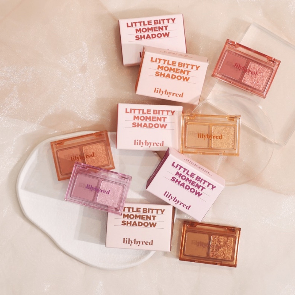 Phấn mắt 2 ô Lilybyred Little Bitty Moment Shadow 1.6g hạt phấn mềm mịn, dễ tán, có độ bám dính cao