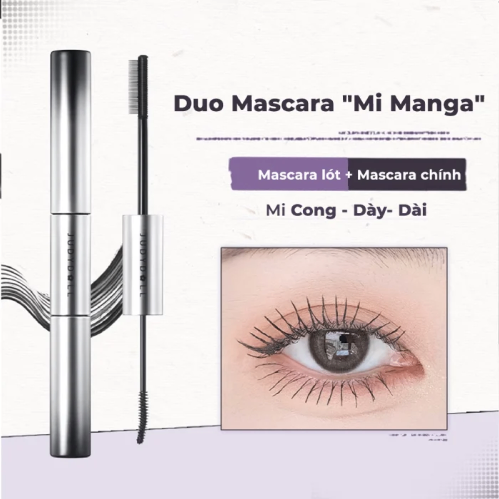 Mascara Judydoll 2 Đầu Volume & Curling Duo 6.5g làm dài và cong mi tự nhiên