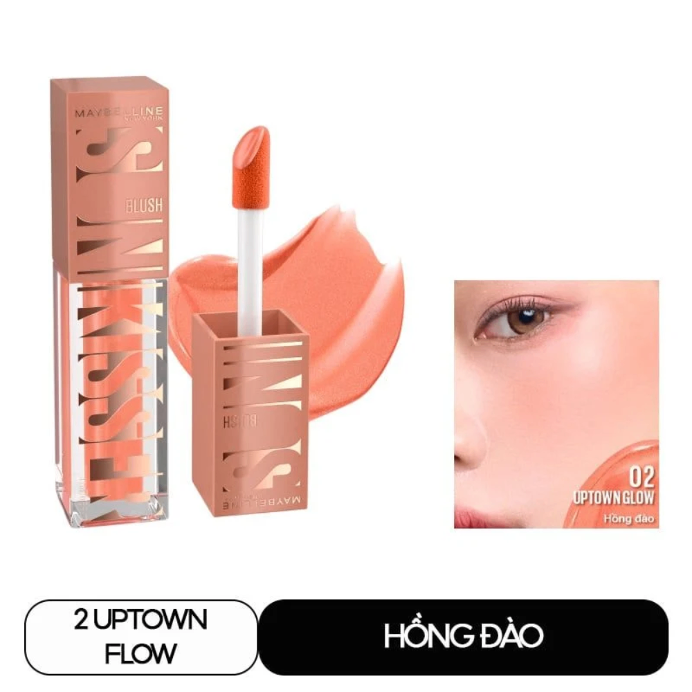 Má hồng dạng kem Maybelline New York Sunkisser Blush 4.7ml chất kem mịn dễ tán bền màu